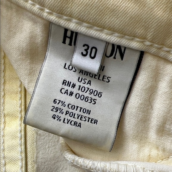 Like New! Hudson Jeans Nico Mid Rise Super Skinny Mellow Yellow Jeans in Size 30 - Picture 11 of 16